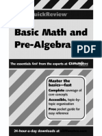 Basic Math and Pre Algebra