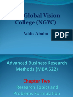Chap 2 Advanced Business RMs 
