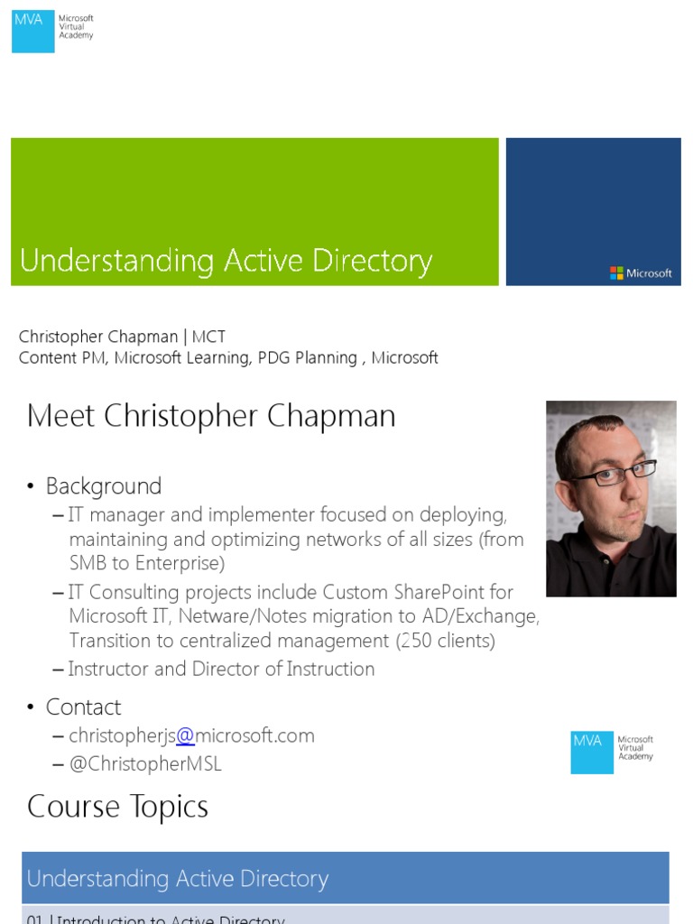 01 Introduction To Active Directory | PDF | Active Directory | Public ...