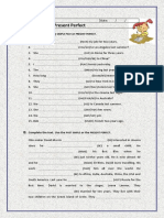 Simple Past Vs Present Perfect: A. Fill in The Gaps Using or