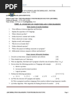 Important Questions in B.tech C - Program | PDF | C (Programming ...