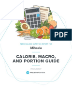 Calorie, Macro, and Portion Guide: Mihaela