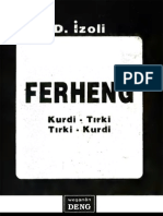 Download Ferheng Kurdi Tirki Tirki Kurdi by Ahmet Alis SN56803845 doc pdf