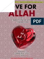 LOVE FOR ALLAH by Shaykh Zulfiqar Ahmad NAQSHBANDI