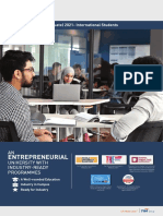 Entrepreneurial: General Guide (Postgraduate) 2021-International Students