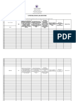 Tabular Health Declaration Form