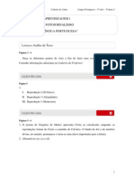 2010 - Volume 2 - Caderno do Aluno - Ensino Médio - 1ª Série - Língua Portuguesa