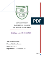 Drilling Lab #5 (GEE310) : Misan University Engineering College Petroleum Department