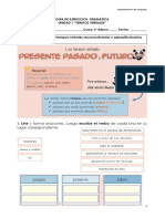 Lenguaje 3º básico Guía N°3 Ejercicios Gramática