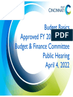 Cincinnati FY 2023 Budget Presentation