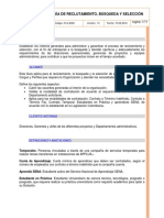 G14-ADM 01 Guía de reclutamiento, búsqueda y selección