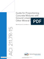 211.7R-15 Guide for Proportioning Concrete Mixtures With Ground Limestone and Other Mineral Fillers
