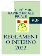 como se solicitó. Además, resume de manera concisa el contenido del documento, que es el reglamento interno de la Institución Educativa Ramiro Priale Priale