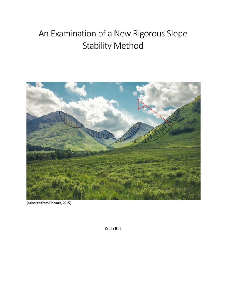 Slope Stability Analysis Report | PDF | Applied And Interdisciplinary ...