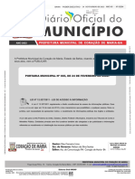 Diário Oficial publica Portaria sobre mudança de classe