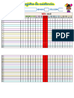 Registro de Asistencia - Abril