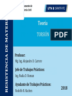 Teoría de Torsión en Secciones Circulares