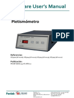Manual de Usuario Pletismómetro Panlab S.L. LE7500 REV1.0 (Español)