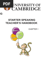 Starter Speaking Key Chapter 1-26 Test Mau