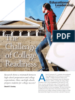 Challenge of College Readiness - David Conley