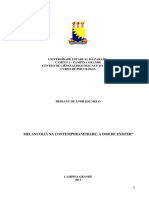 (Dissertação) A Melancolia Na Contemporaneidade - A Dor de Existir - Hediany de Andrade Melo