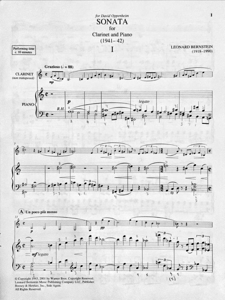 Bernstein Sonata PDF