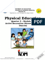 Physical Education: Quarter 3 - Module 3a: Active Recreation (Street/Hip-hop Dances)
