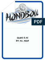 Handball Unit Plan