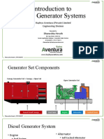 Introduction To Diesel Generator Systems: Hayleys Aventura (Private) Limited Engineering Division Dhanushka Herath