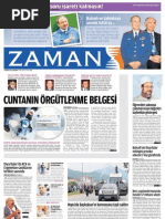 Cuntanın örgütlenme belgesi Zaman Gazetesi 01/06/2011