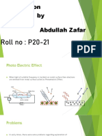 Presentation by Abdullah Zafar: Roll No: P20-21