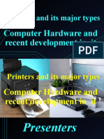 Printers and Its Major Types: Computer Hardware and Recent Development in It