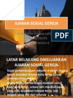 AJARAN SOSIAL GEREJA UNTUK MASYARAKAT MODERN