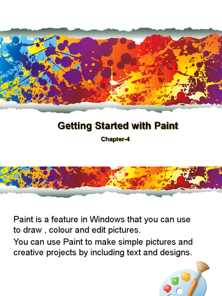 Understanding MS Paint Components | PDF | Window (Computing) | Software