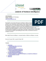 Conceptual Analysis of Business Intelligence