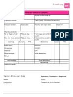 Sample Payslip: Name and Address of Company