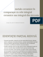 Coroanele Metalo Ceramice În Comparație Cu Cele Integral Ceramice