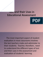 Lesson 2 - Test and Their Uses in Educational Assessment 2