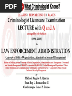Police Leadership and Organizational Concepts