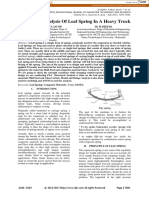 Design and Analysis of Leaf Spring in A Heavy Truck