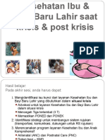 Kesehatan Ibu Dan Bayi Baru Lahir Krisis and Post Krisis - PPT, Edit