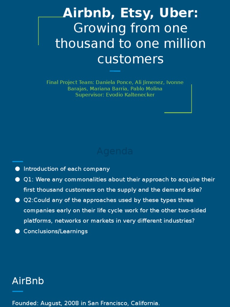 Airbnb Etsy Uber Pdf Etsy Customer