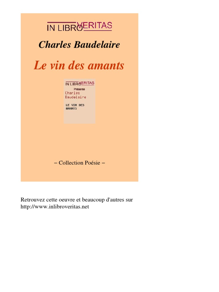 Le Vin Des Amants PDF