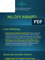 Sosialisasi NU DIY Award 2021