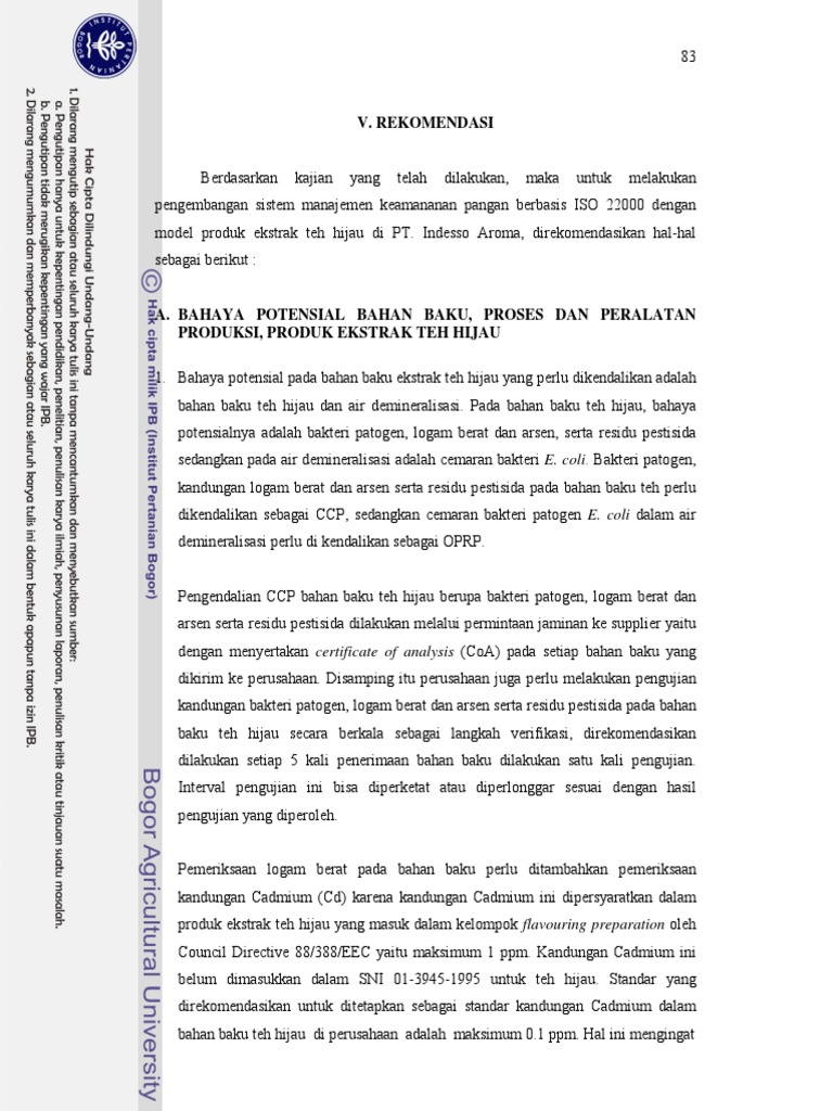 Pt Intisari Internasional ISO 22000 and HACCP certified facility