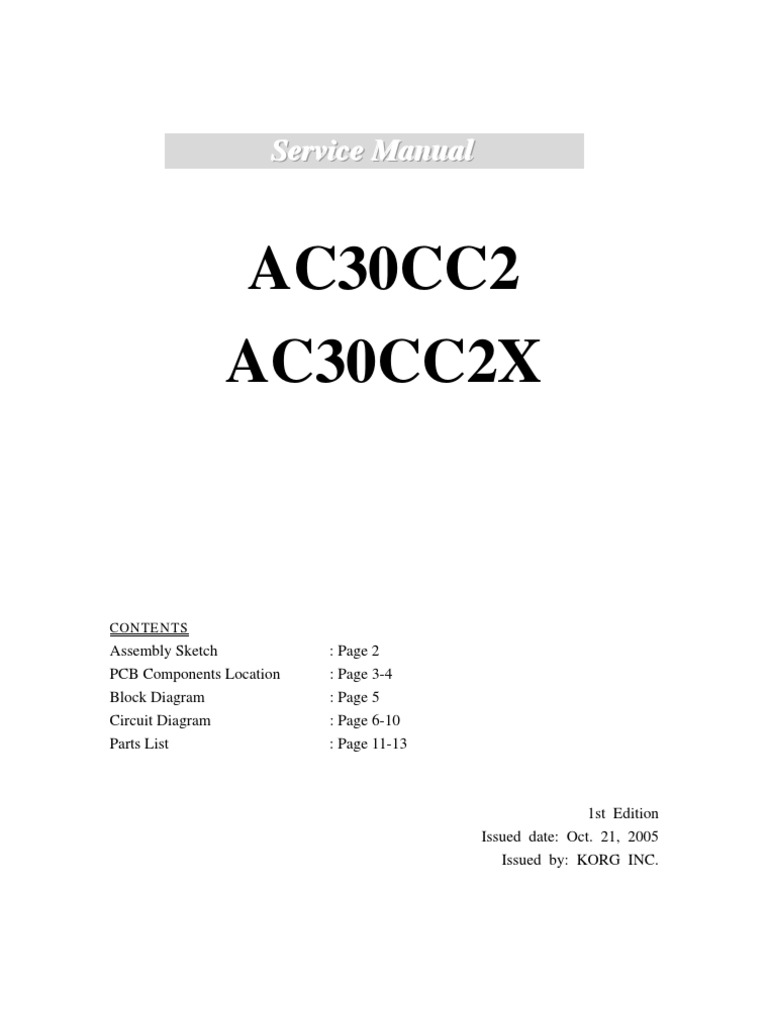 VOX AC30CC Service Manual PDF Polyvinyl Chloride Manufactured Goods