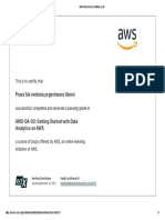 AWS-DA-02 Certificate - Edx