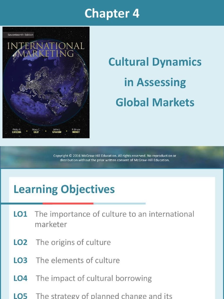 Chapter 4 - Cultural Dynamics in Assessing Global Markets | PDF