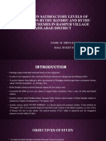 A Study On Satisfactory Levels of Farmers On Rythu Bandhu and Rythu Bheema Schemes in Rampur Village Adilabad District