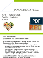 PENGANTAR GIZI UNTUK KESEHATAN DAN KESELAMATAN KERJA